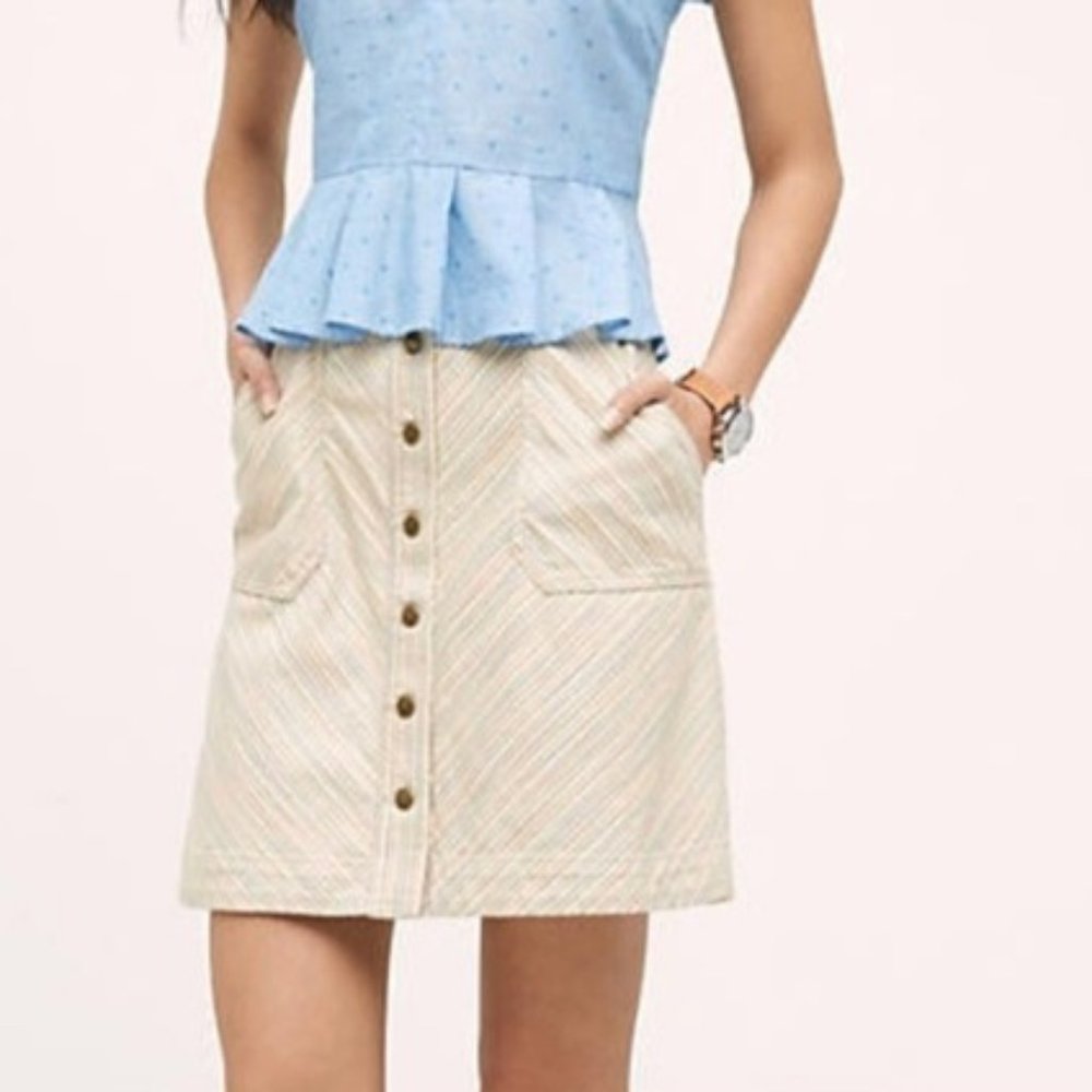 NWOT Anthropologie Pilcro and the Letterpress Skirt